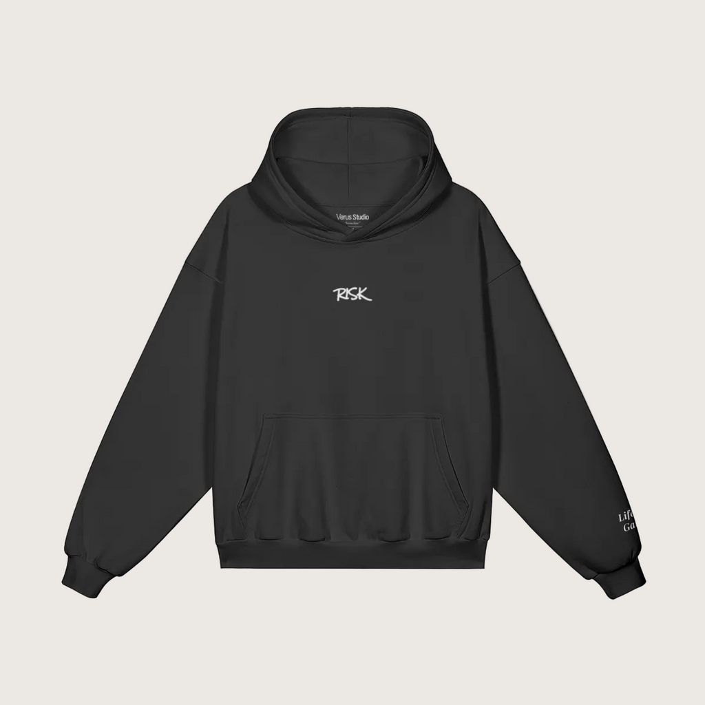 Black hoodie on a white background